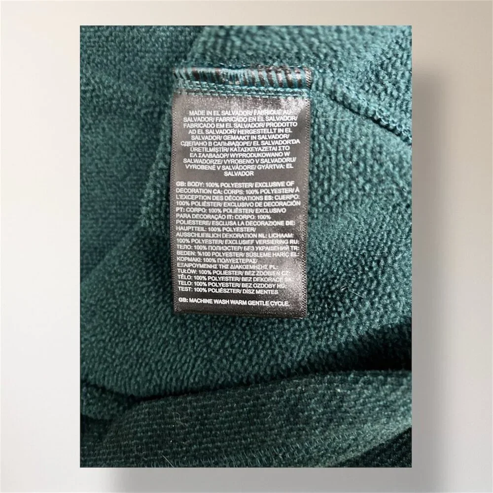 The North Face Men’s XXL Green Textured Cap Rock Fleece 1/4 Zip Pullover Outdoor